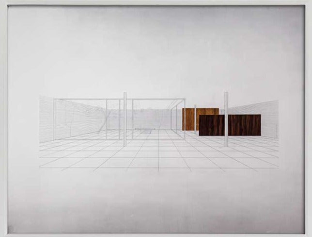 Mies VAN DER ROHE Limited Edition Lithograph "Row House"