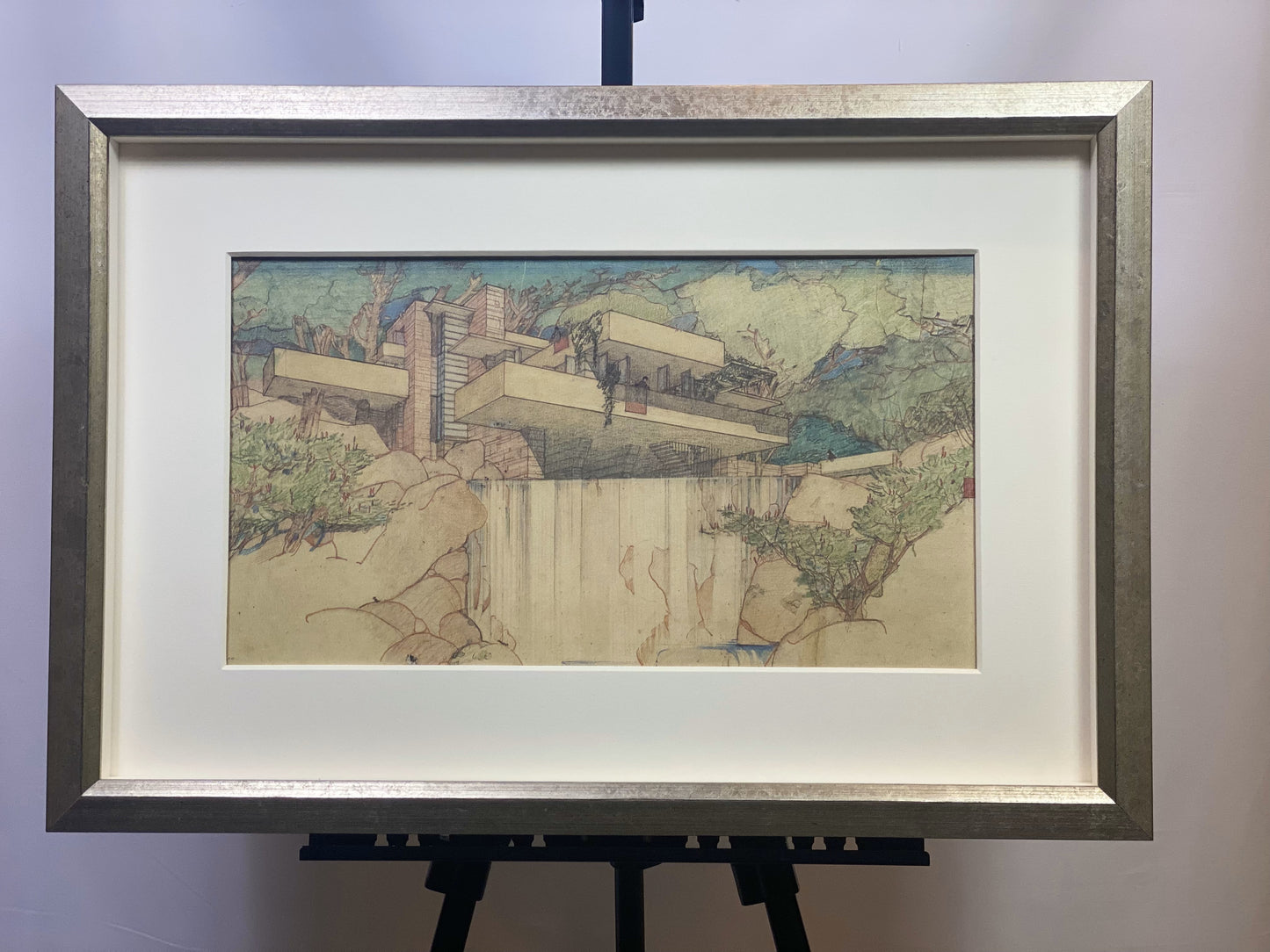 Frank Lloyd WRIGHT Limited Edition Lithograph "Falling Water" 375/500