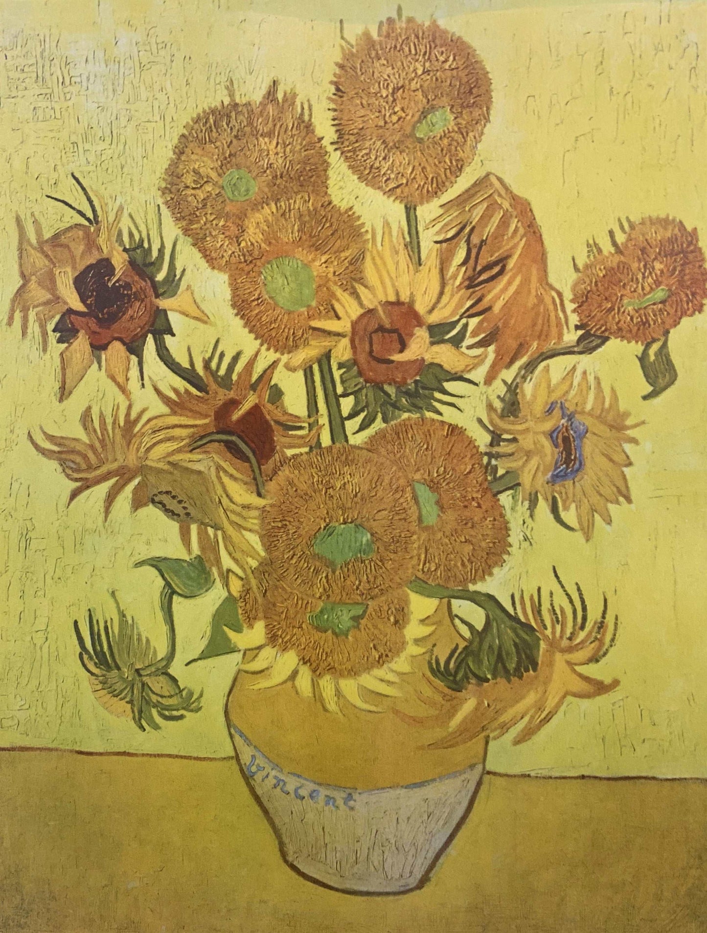 Vincent VAN GOGH Lithograph Limited Edition "Sunflowers" 1937