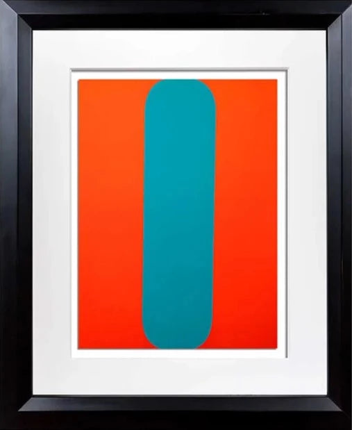 Ellsworth KELLY Lithograph Original 1964 Red/Blue Limited Edition