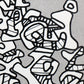 Jean DUBUFFET Limited Edition Lithograph 1973 Abstract Forms