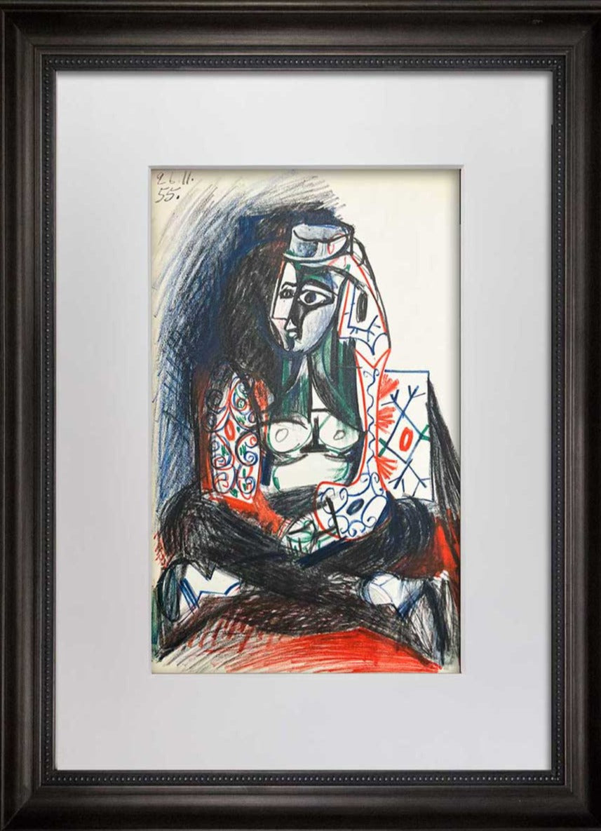 Pablo PICASSO "Turkish Woman" Lithograph Limited Edition n°332